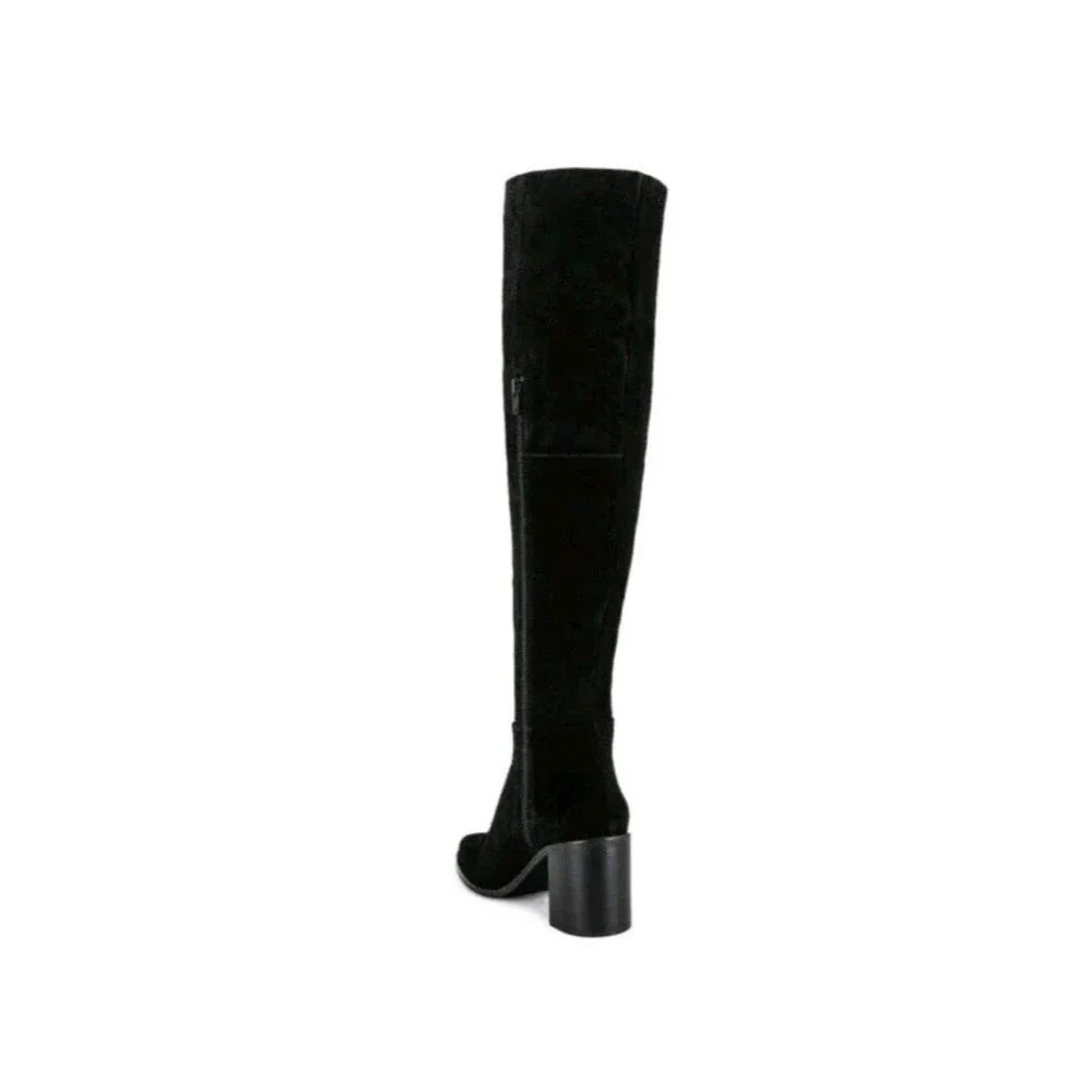 Seychelles Gifted black suede over the knee boot w 2 3/4